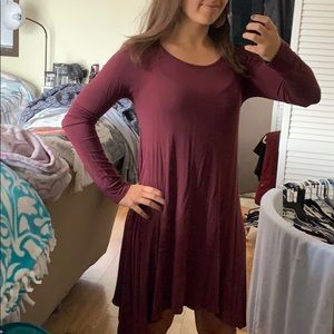 Tobi Maroon Dress